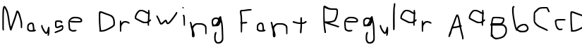 Mouse Drawing Font Regular font