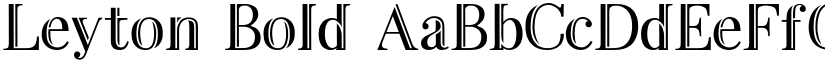 Leyton Bold font