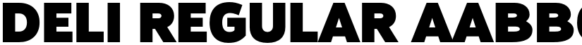 Deli Regular font