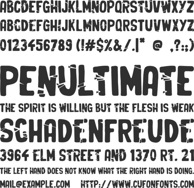 Crunchy Time font preview