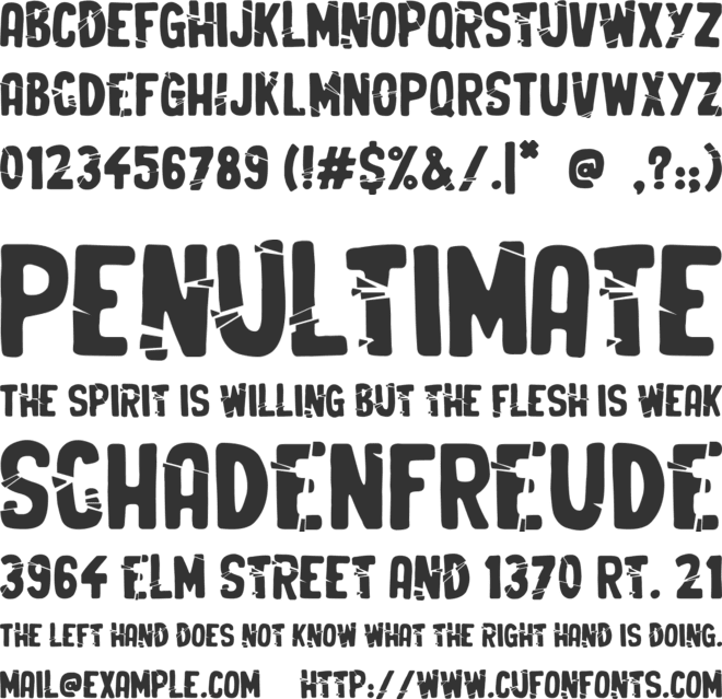 Crunchy Time font preview