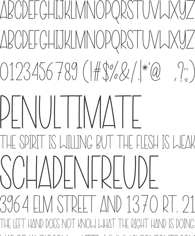 Overlove font preview