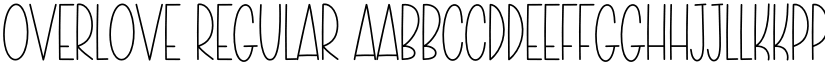 Overlove Regular font