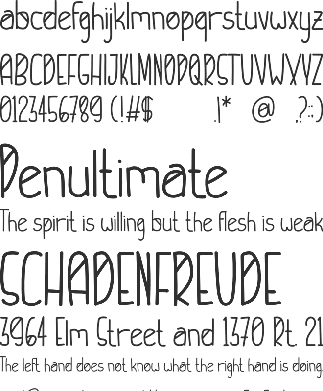 HAPPY BRO font preview
