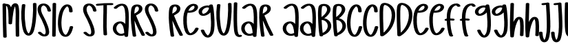 Music Stars Regular font