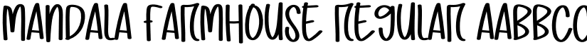 Mandala Farmhouse Regular font