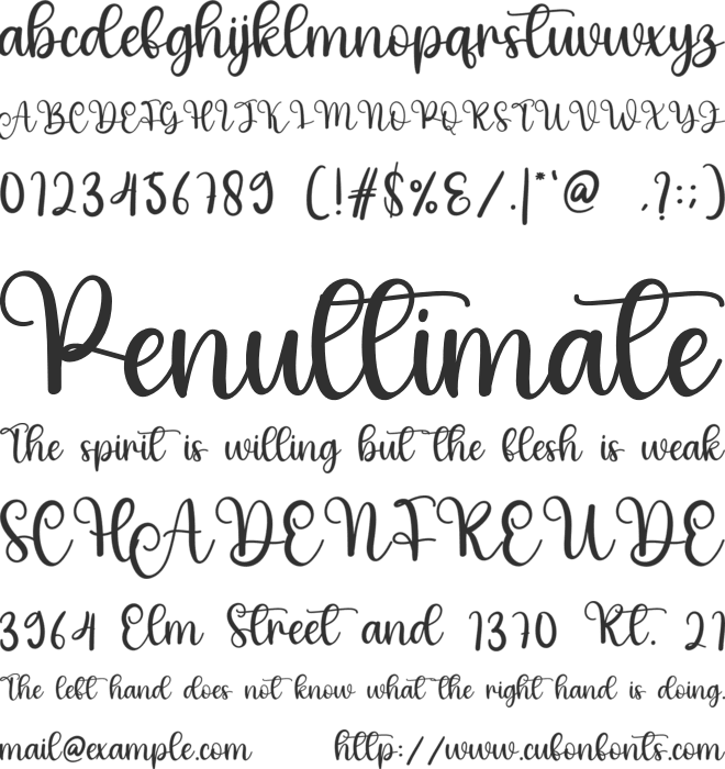 Welcome Valentine font preview