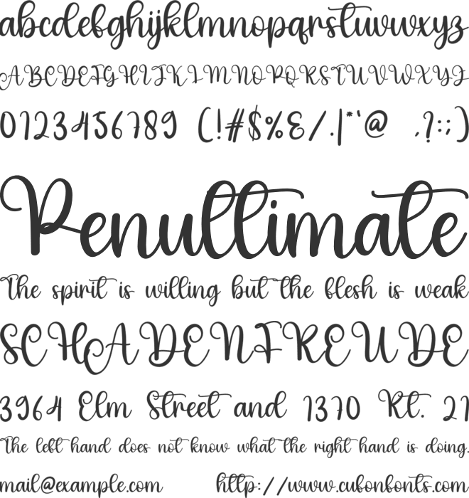 Welcome Valentine font preview