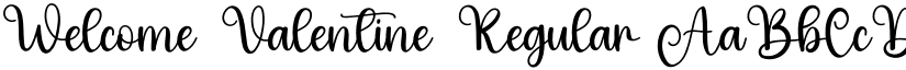 Welcome Valentine Regular font