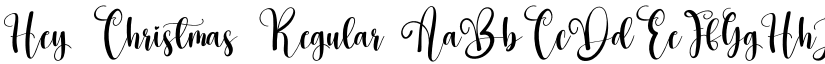 Hey Christmas Regular font