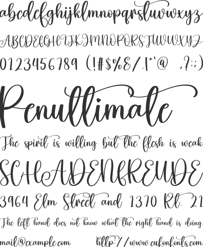 Hello Teacher font preview