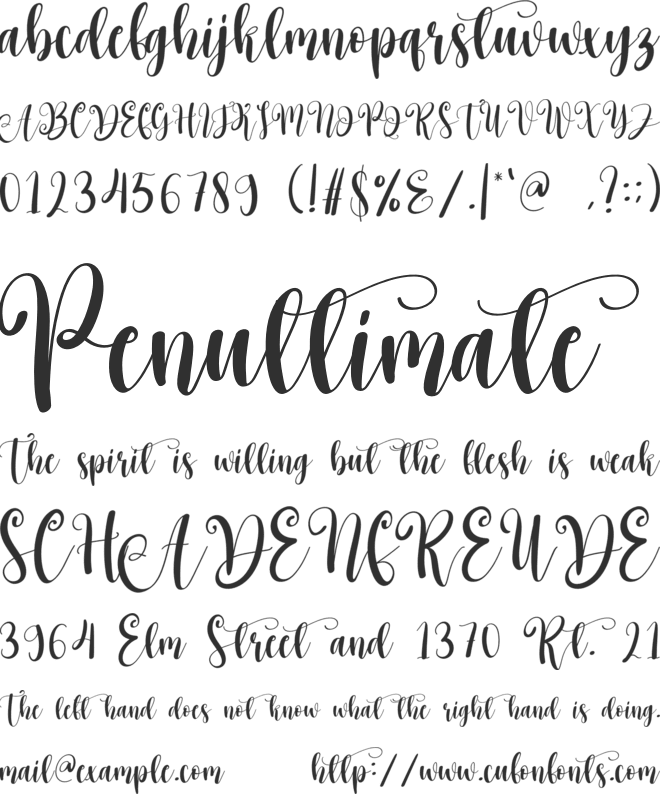The Grinch font preview