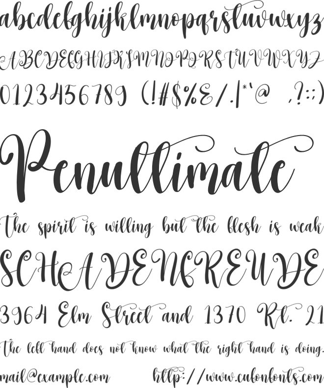 The Grinch font preview