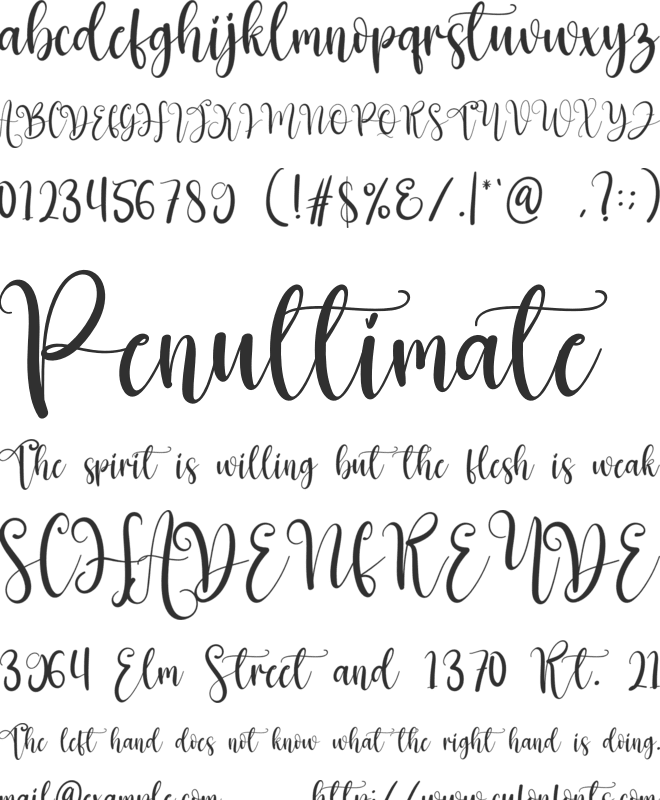 Hello Grinch font preview