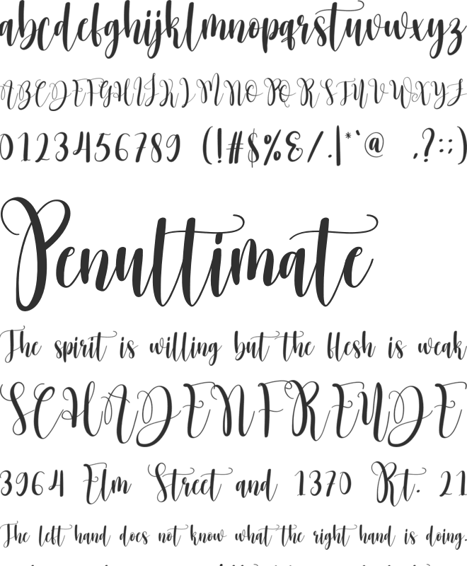 Sweet Christmas font preview
