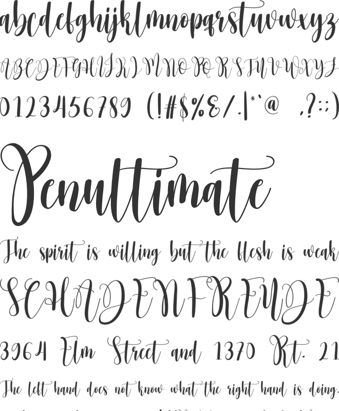 Sweet Christmas font preview