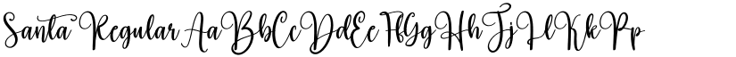Santa Regular font