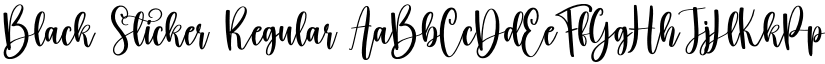 Black Sticker font download