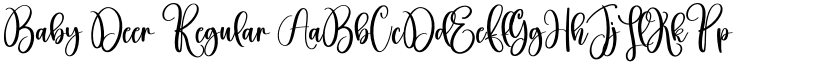 Baby Deer Regular font