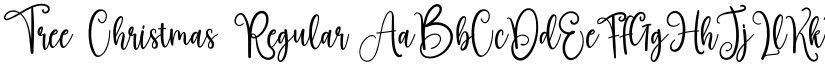 Tree Christmas Regular font