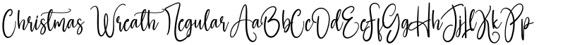 Christmas Wreath Regular font