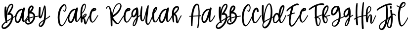 Baby Cake Regular font