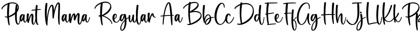 Plant Mama Regular font