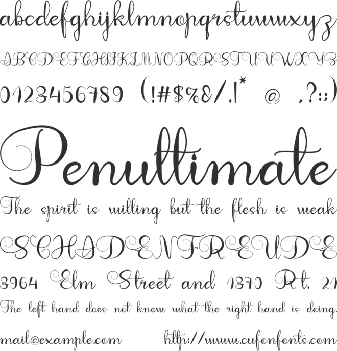 Hatter font preview