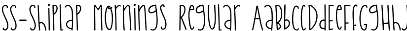 SS-Shiplap Mornings Regular font