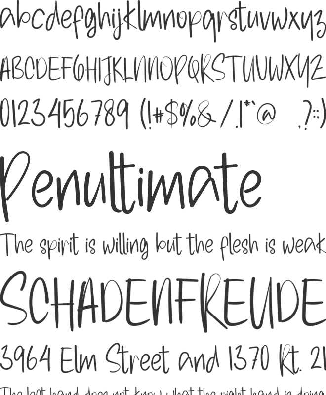 Seydney font preview