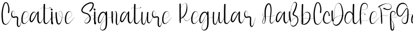 Creative Signature font download