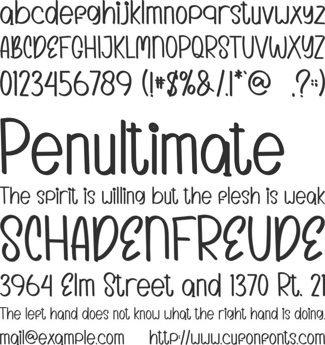 Sweetly Something font preview