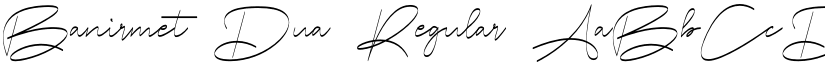 Banirmet Dua font download