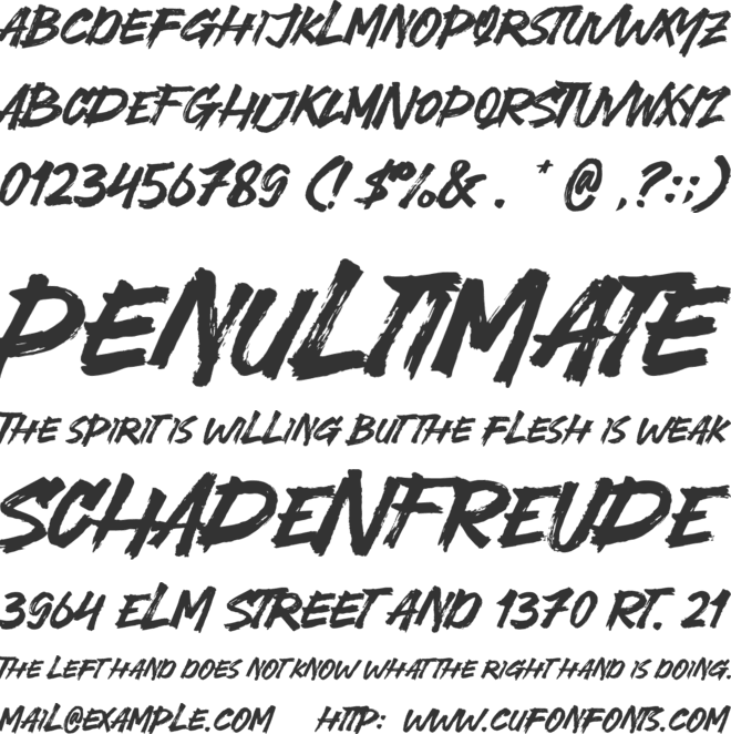 Keylock Fighter font preview