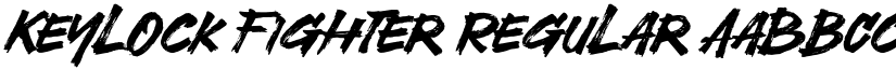 Keylock Fighter Regular font