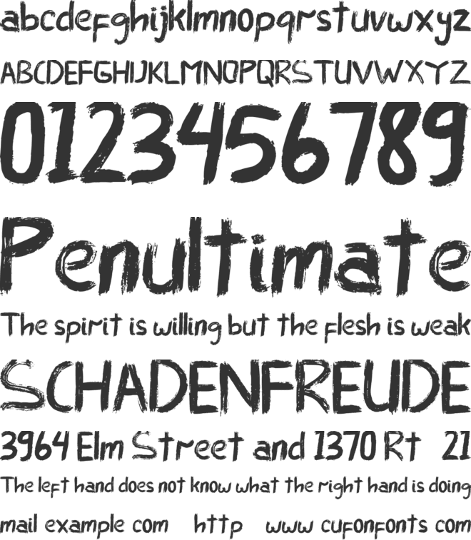 Black Combat font preview