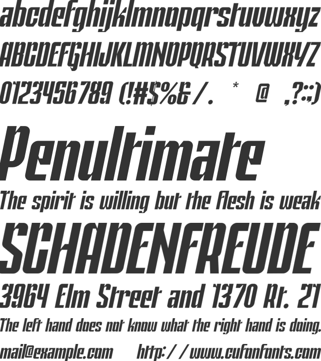 Milan In Paris font preview