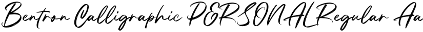 Bentron Calligraphic PERSONAL font download
