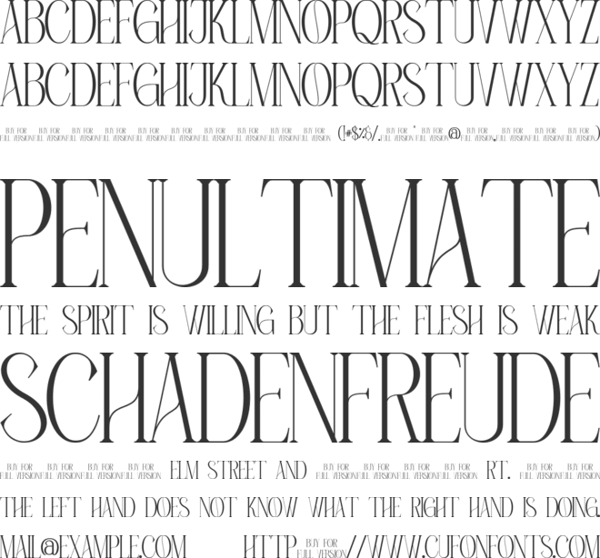 Roman Cavalry font preview