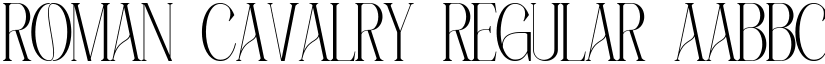 Roman Cavalry Regular font