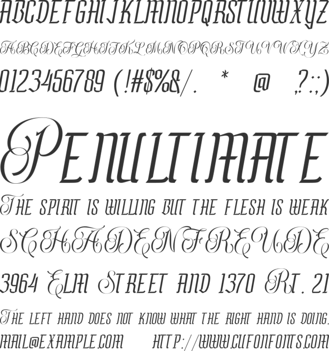 Rumble Stone font preview