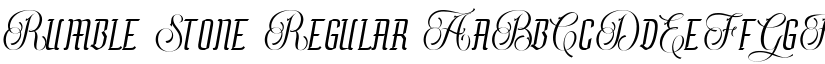 Rumble Stone Regular font