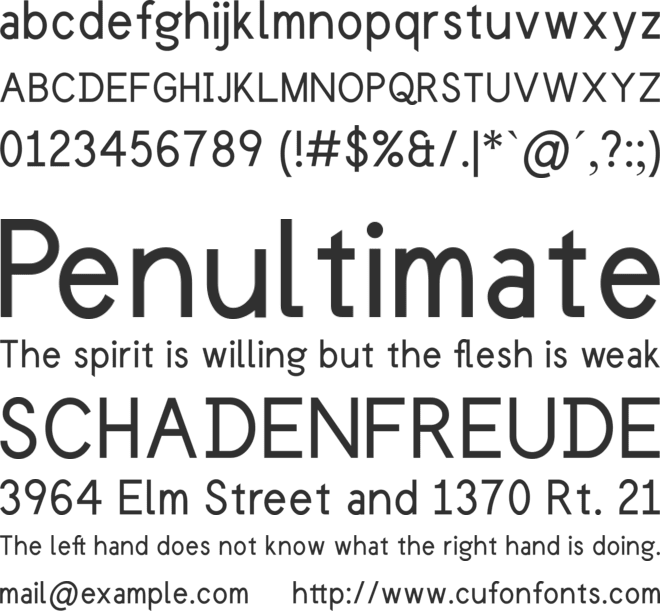 Catrinity for Personal Use font preview