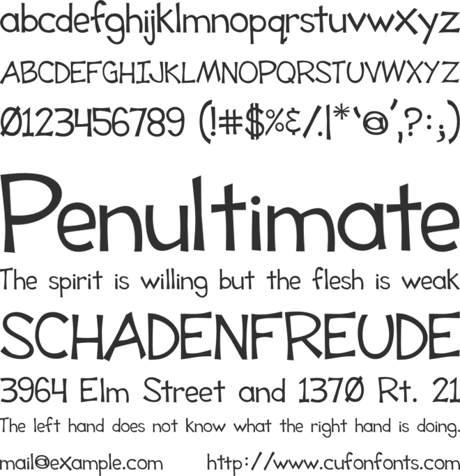 Tooney Loons font preview