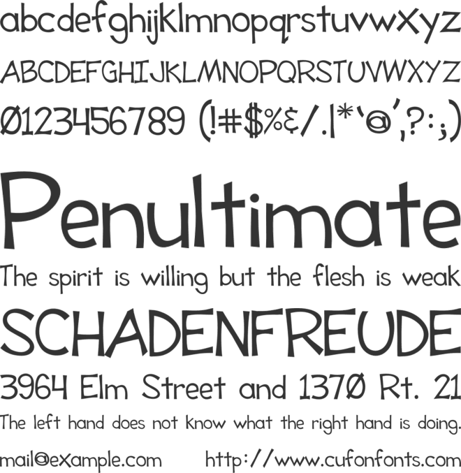 Tooney Loons font preview