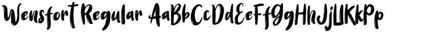 Wensfort Regular font