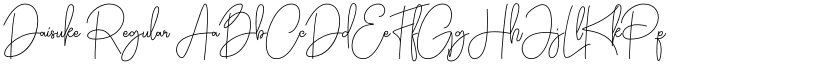 Daisuke Regular font
