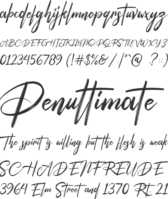 Peter Quincy font preview