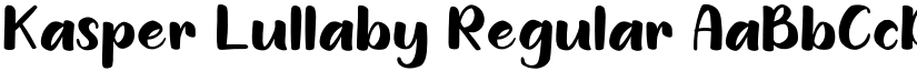 Kasper Lullaby Regular font