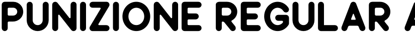Punizione Regular font